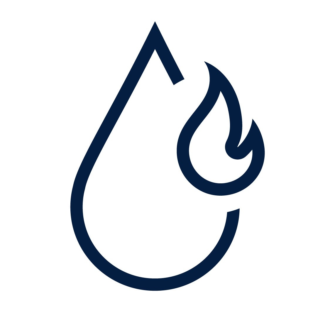 Biogas, natural gas pictogram