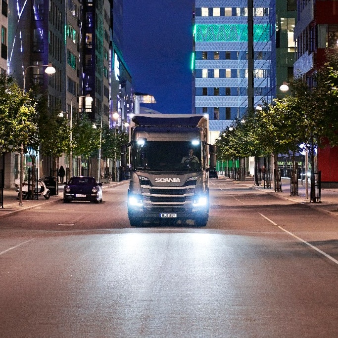 Truck on a road
