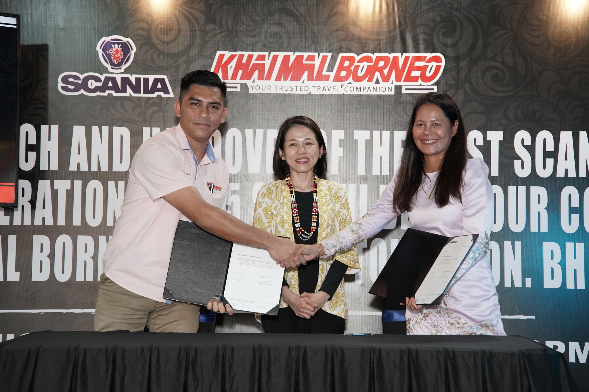 The first Scania New Bus Generation Euro 5 in Sarawak