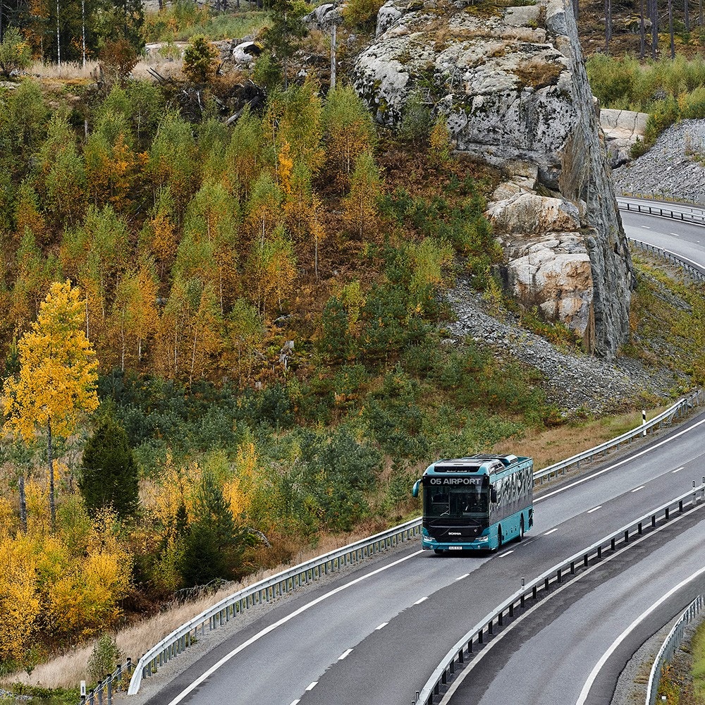  Bus on a road
