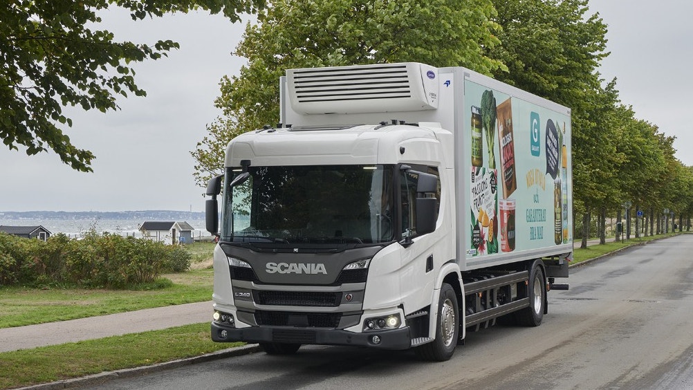 Transport urbain par camion roulant au gaz
