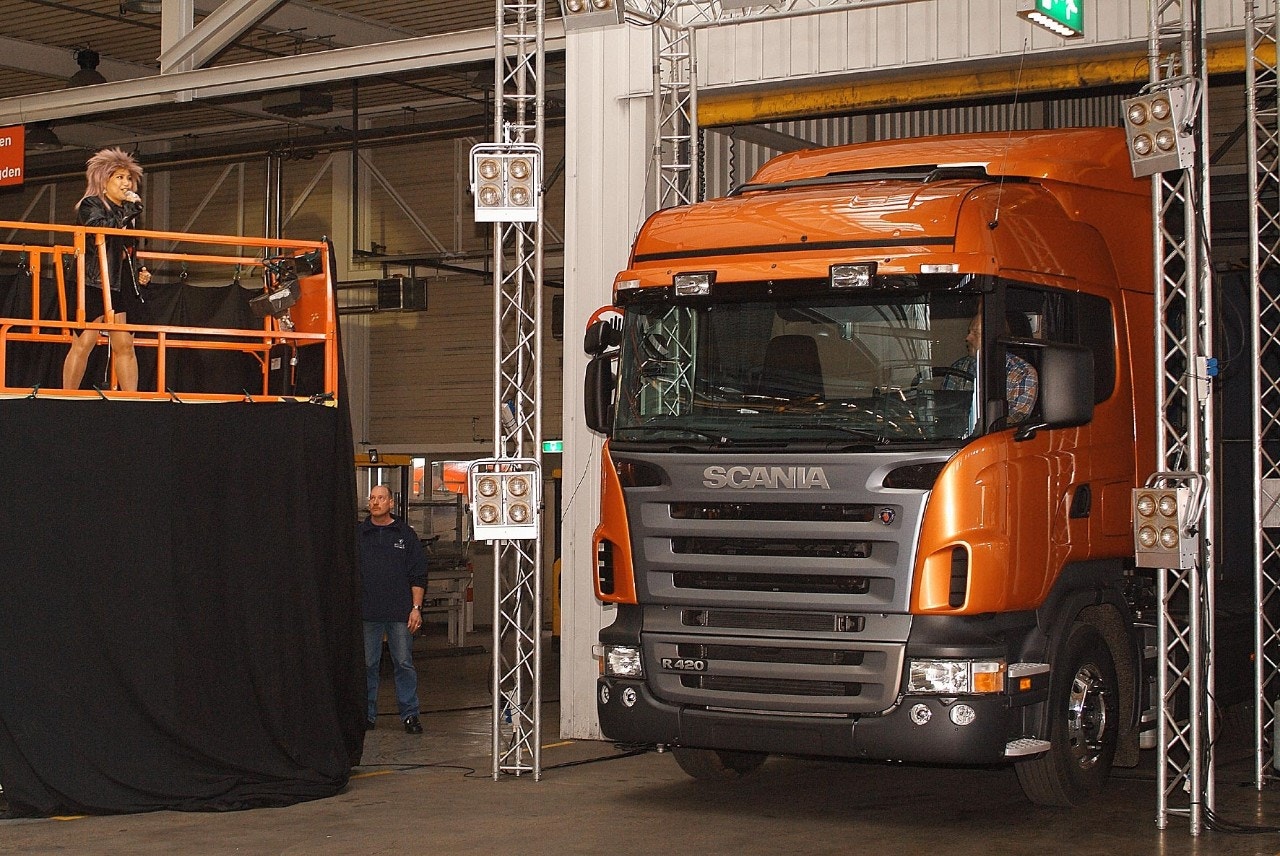Scania 130 years montage