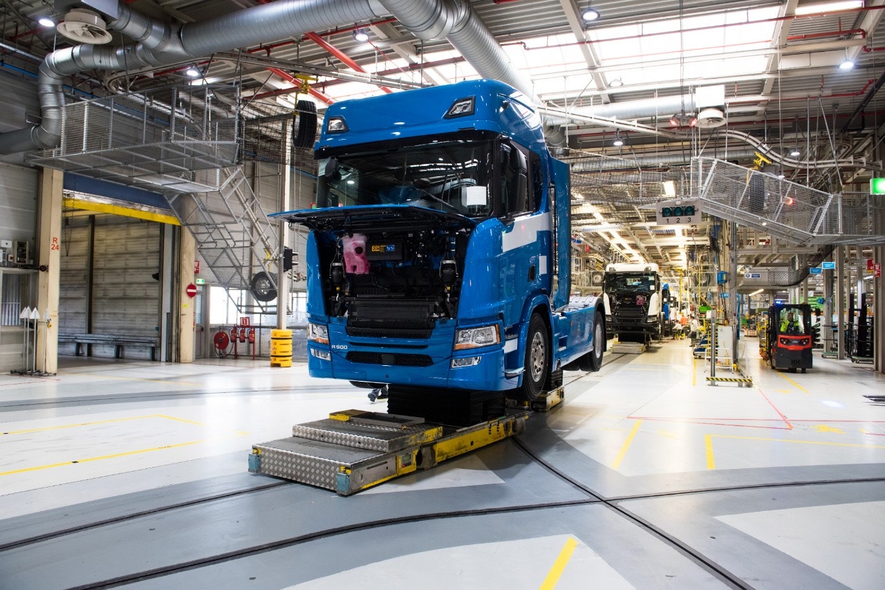 Scania 130 years montage