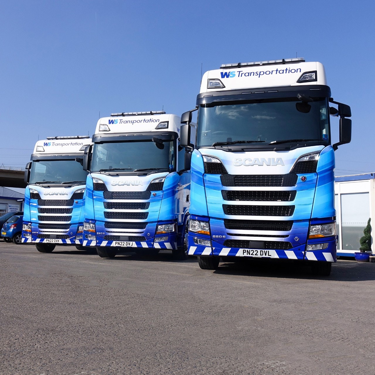 WS Transportation Scania trucks