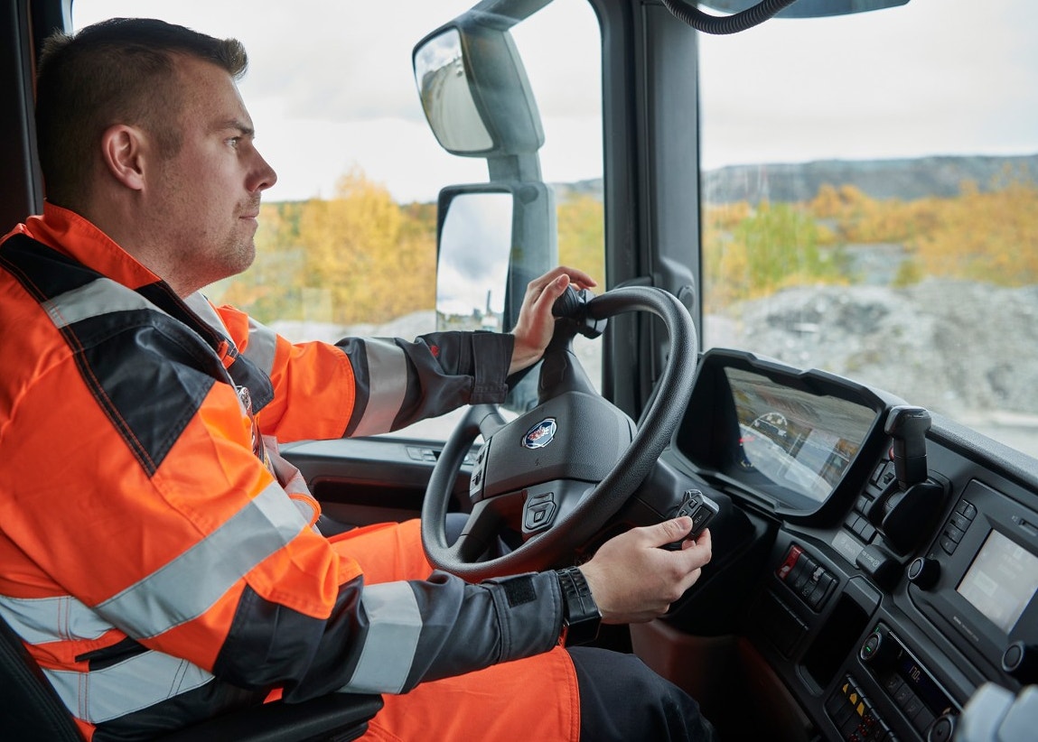 Mining truck driver