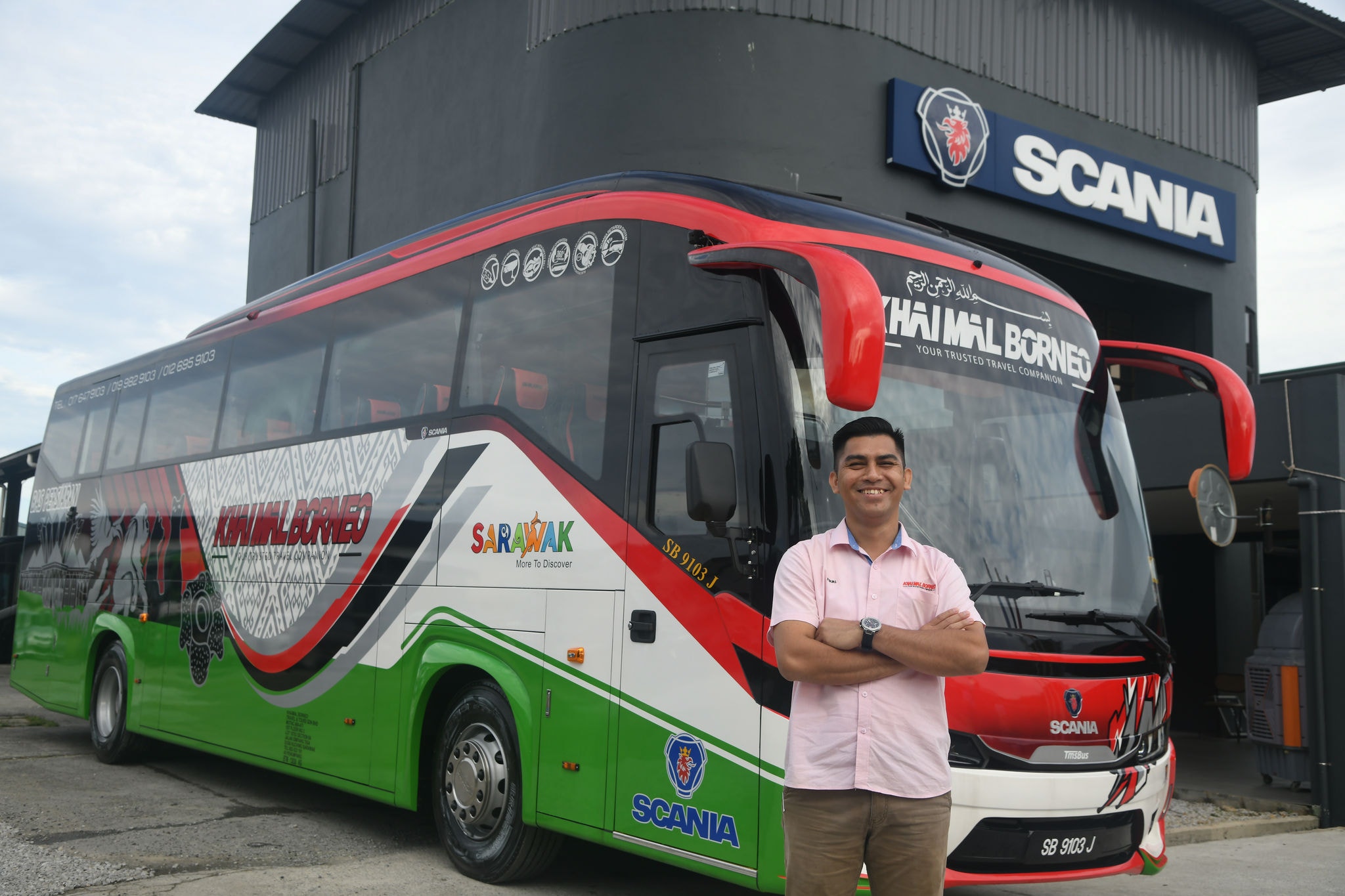 The first Scania New Bus Generation Euro 5 in Sarawak
