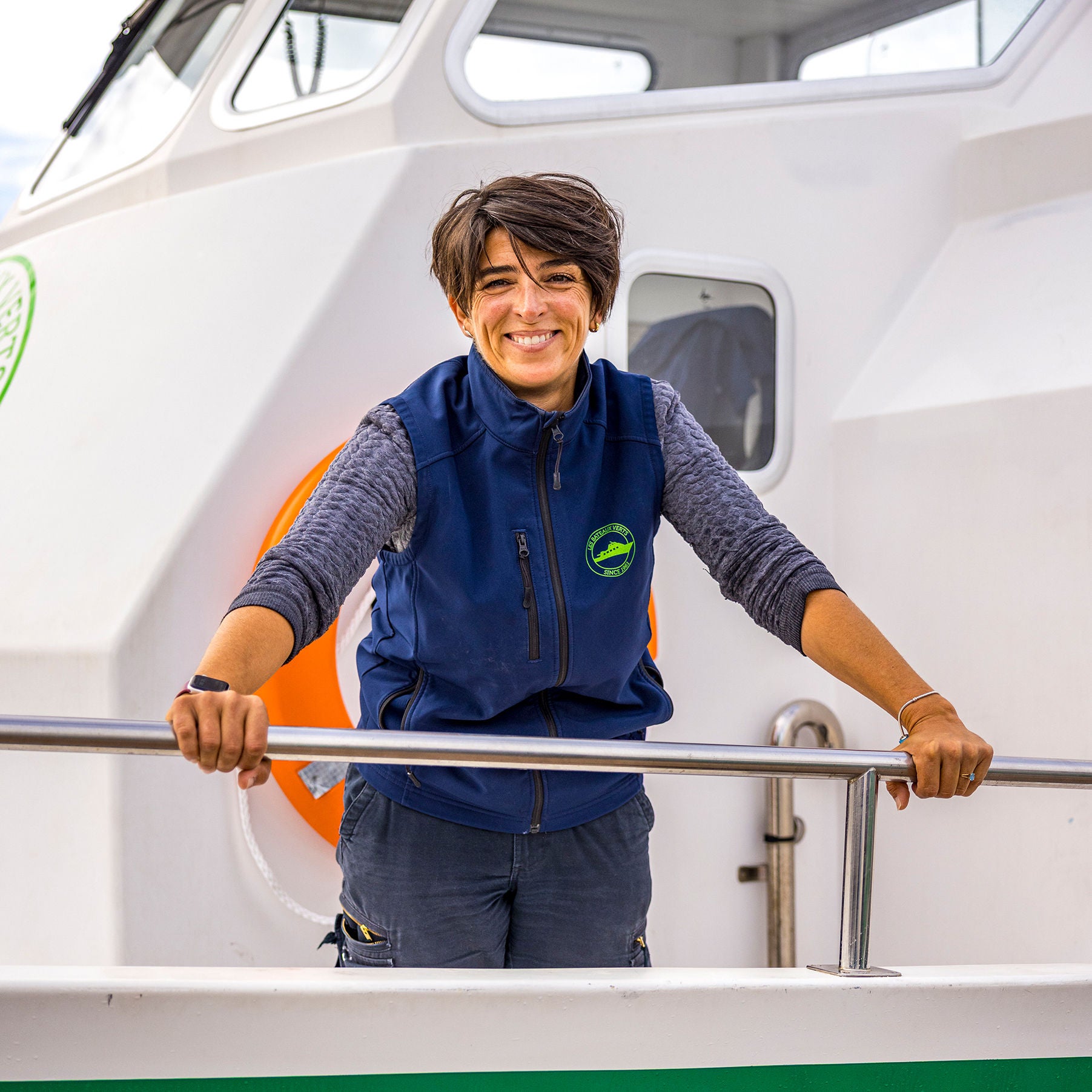 Stéphanie Marin, capitaine de l’Espadon III.