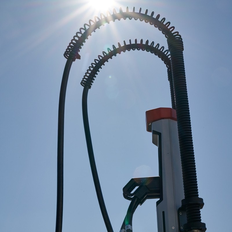 charging station for battery electric trucks