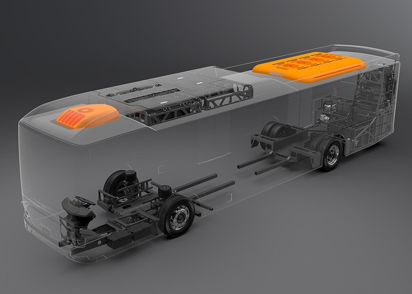 Cooling system for bus