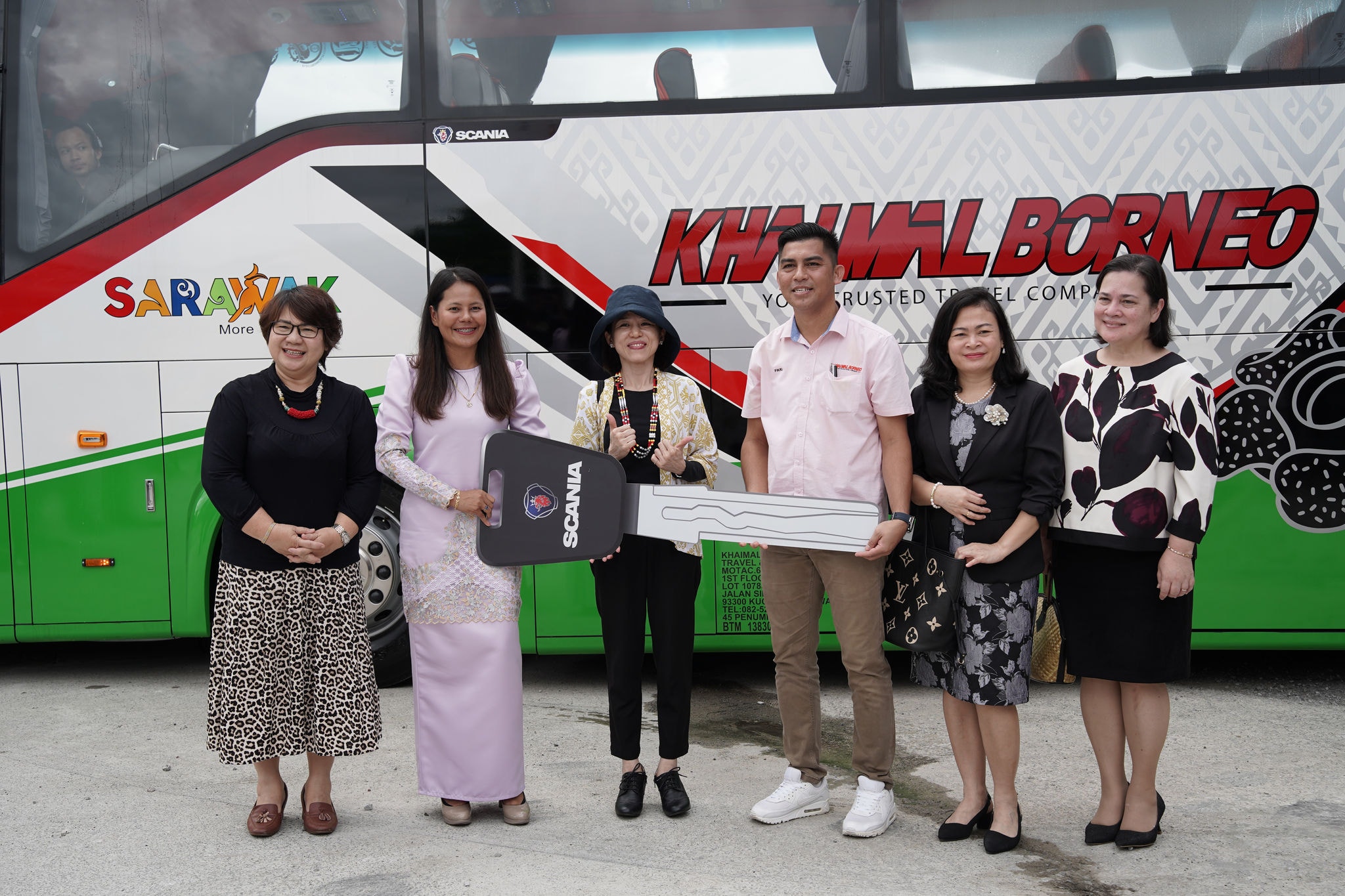 The first Scania New Bus Generation Euro 5 in Sarawak