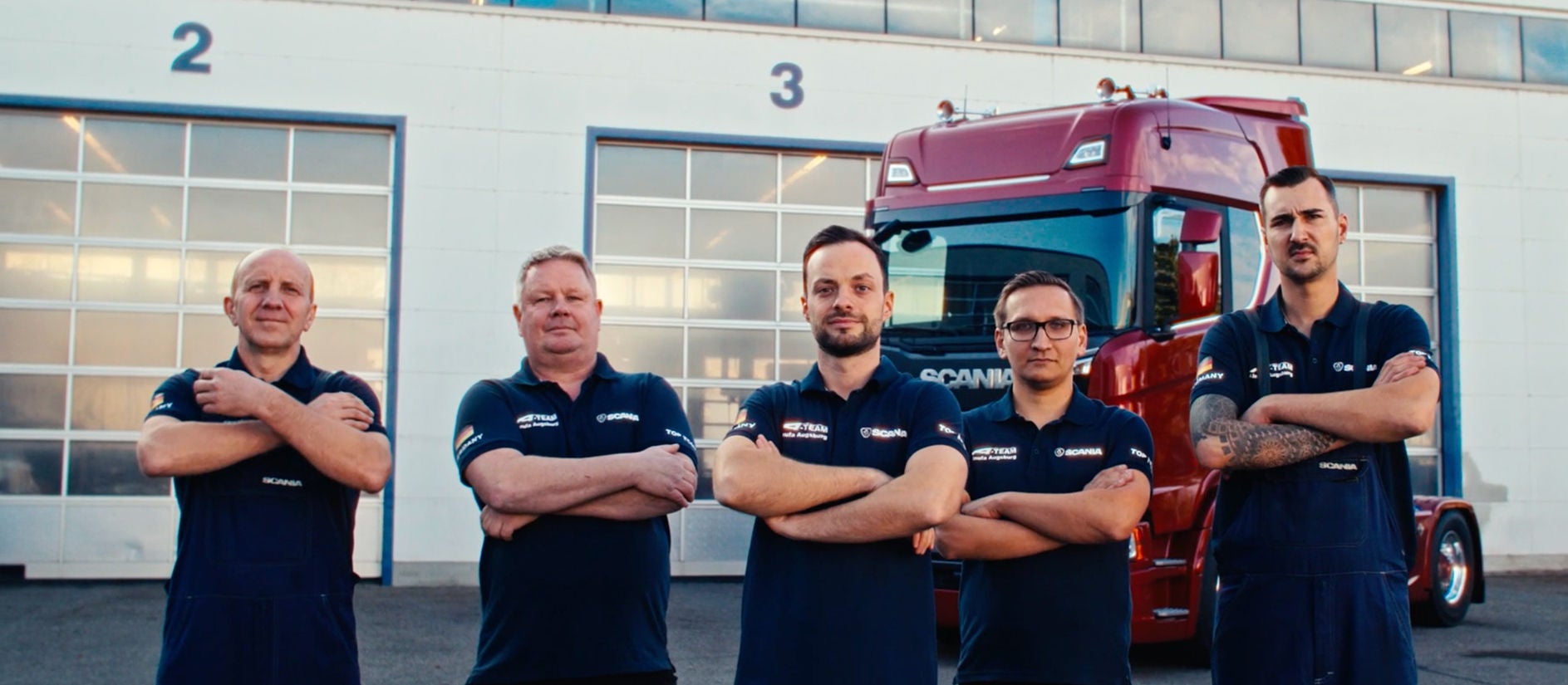 Germany's team A-Team, winners of Scania Top Team 2023.