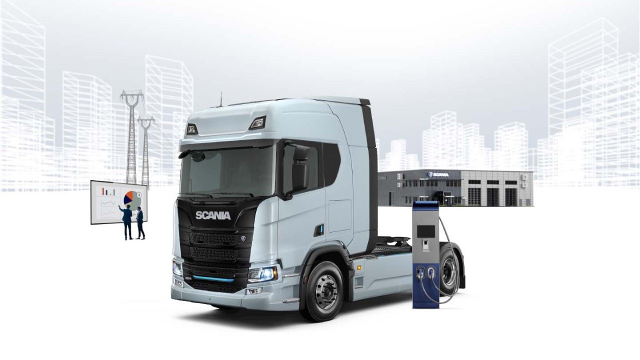 Scania 45 R  4x2 dragbil med sovhytt