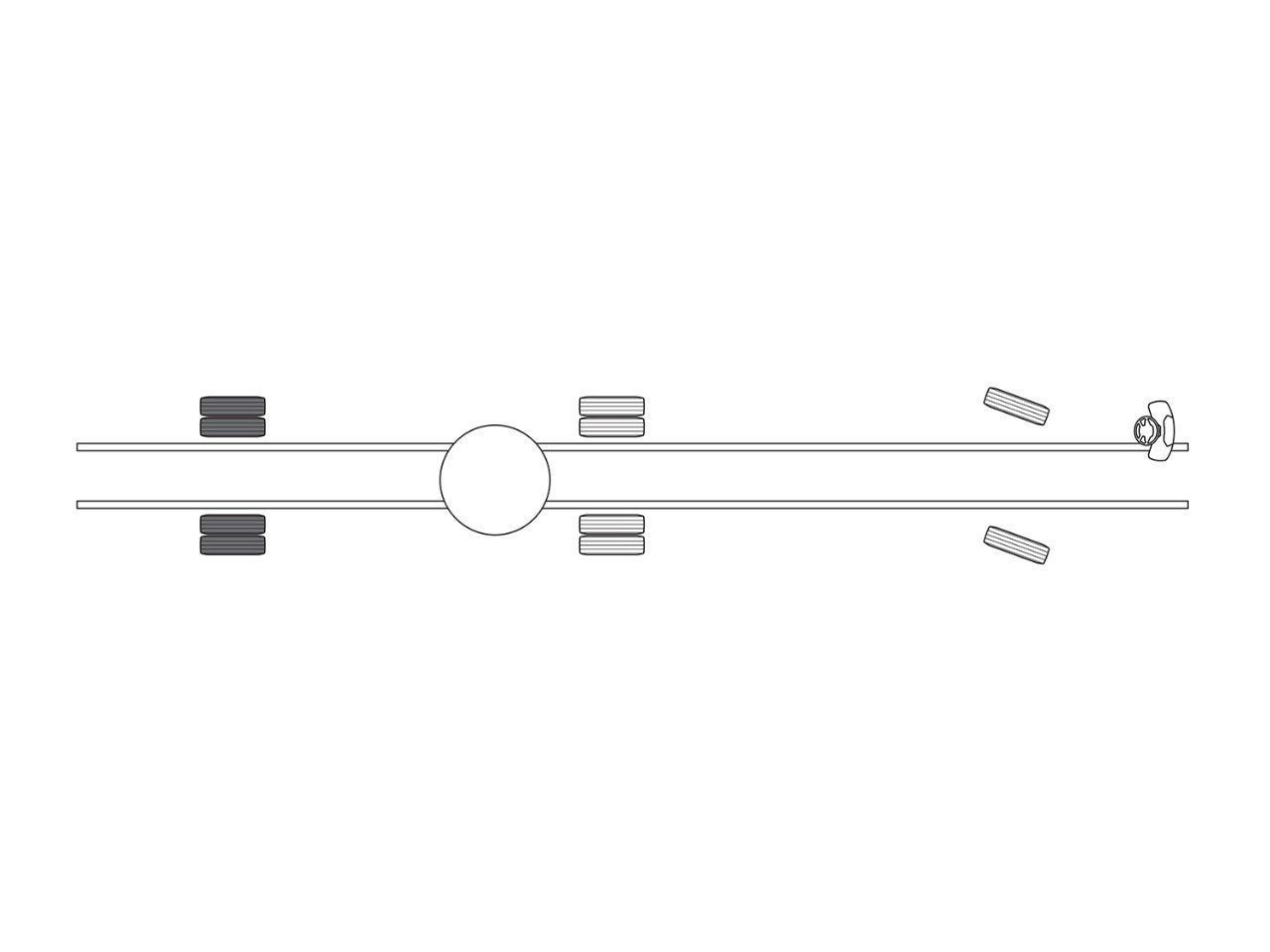 Axles configuration 6x2/2