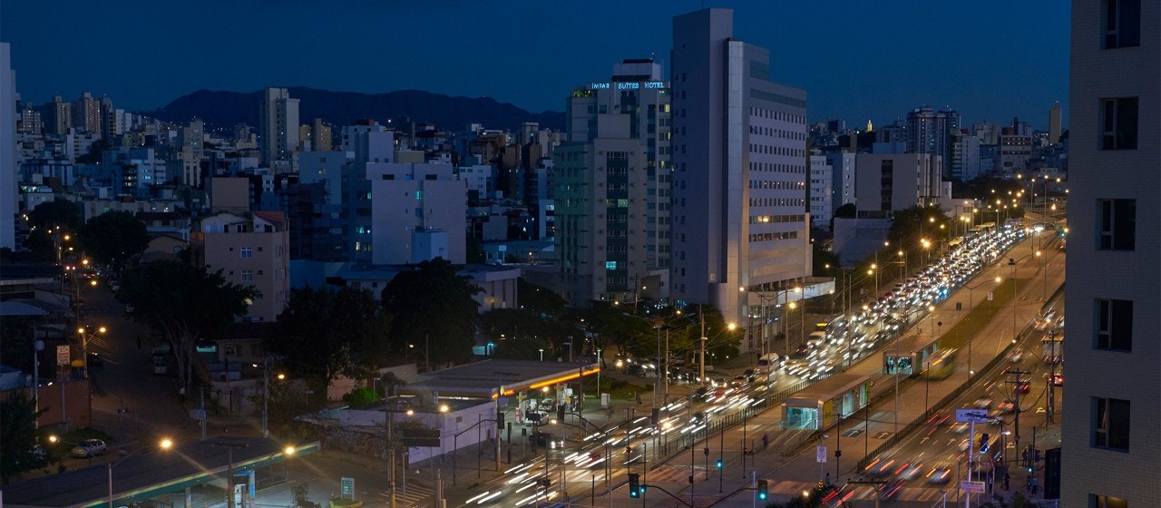 Arial view of city 