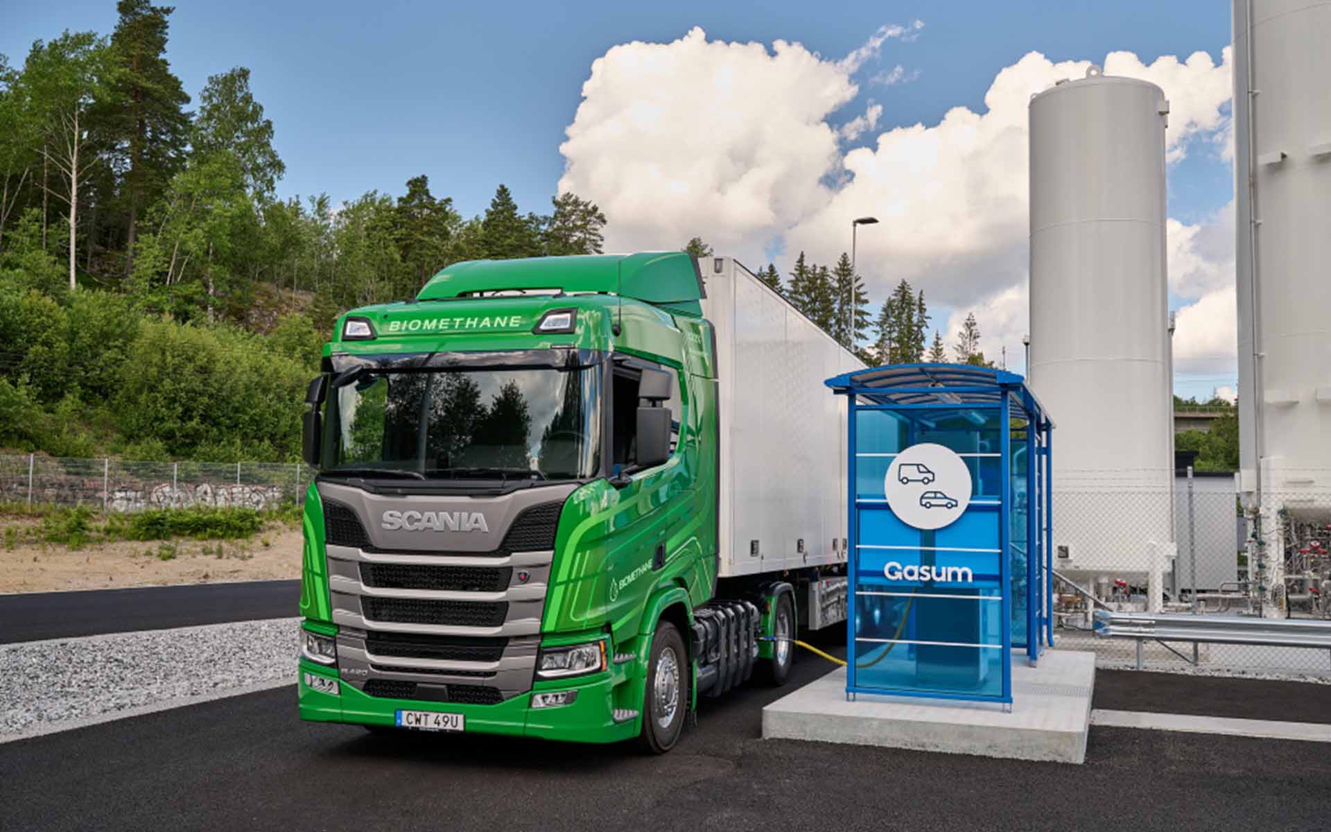 Camion au biogaz