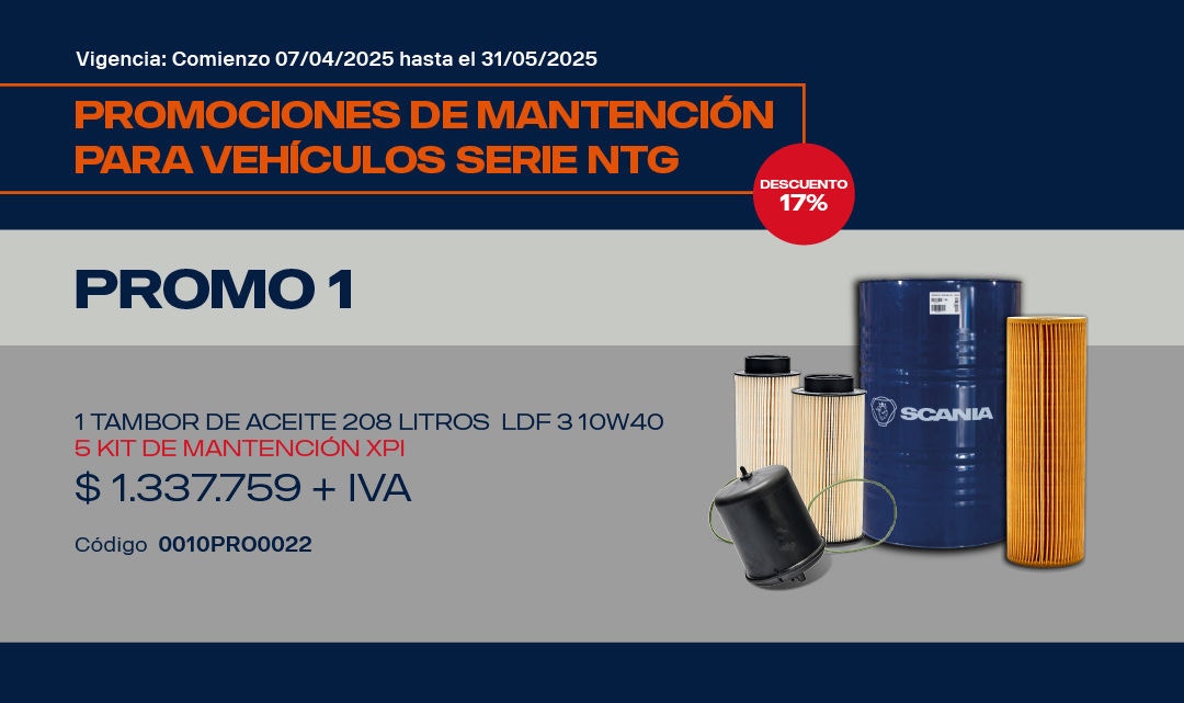 Promo 1 Filtros y Tambor de Aceite