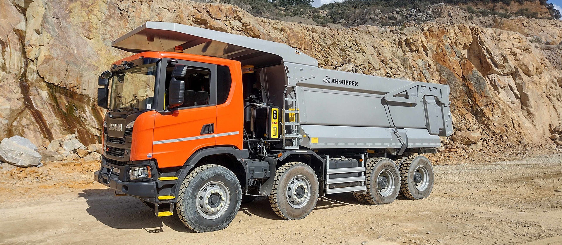 Scania propose des camions dédiés aux carrières et aux mines