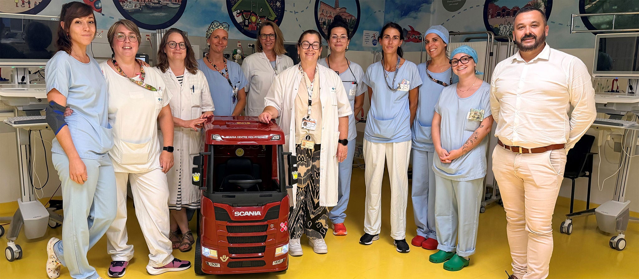 Scania adoucit le quotidien des jeunes patients du CHU de Toulouse