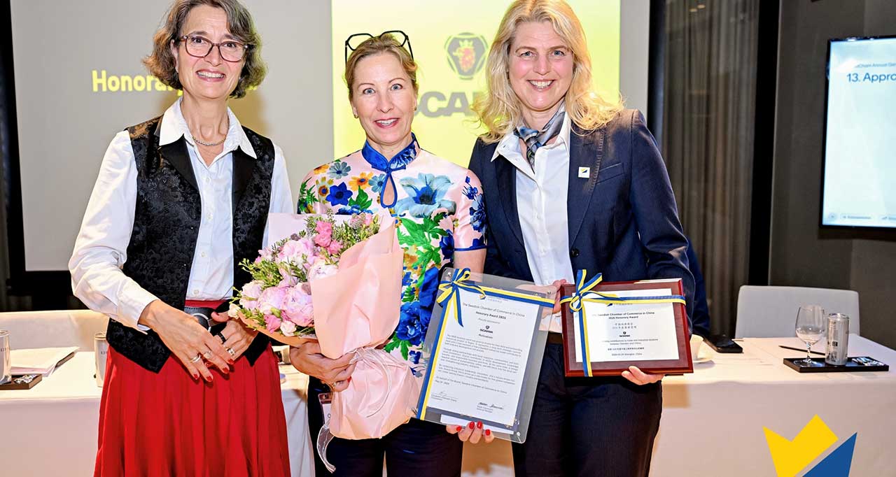 Scania Awarded 2026 SwedCham Honorary Award 