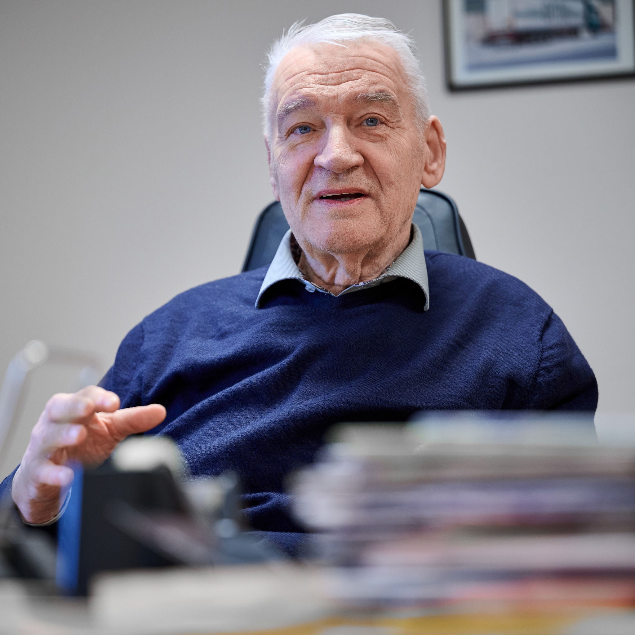 Per-Håkan Sundqvist seated in an office during an interview.