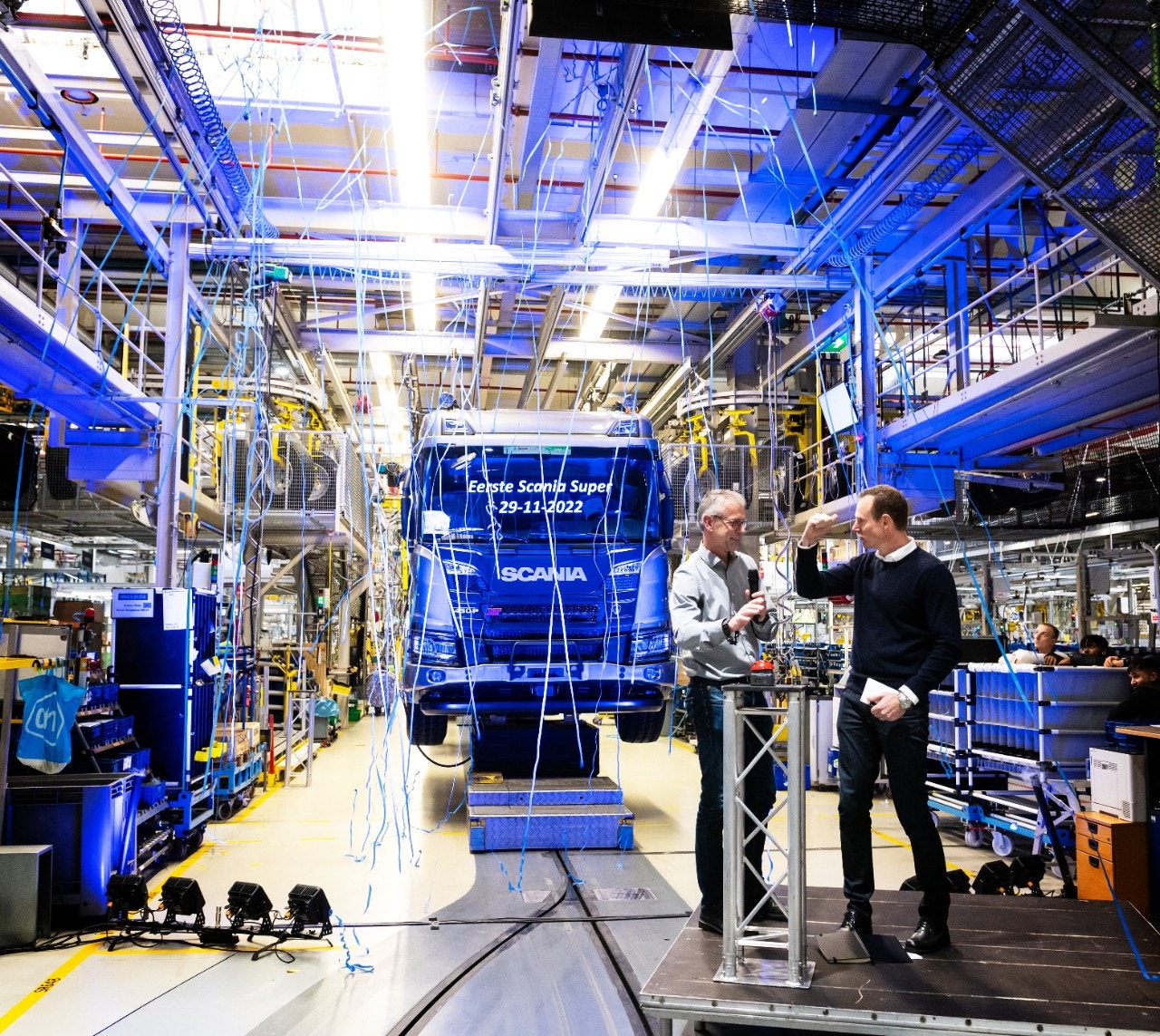Scania 130 years montage