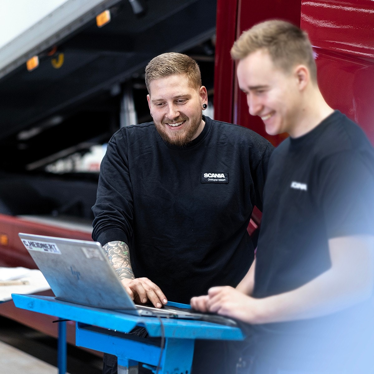 Scania kollegor tekniker