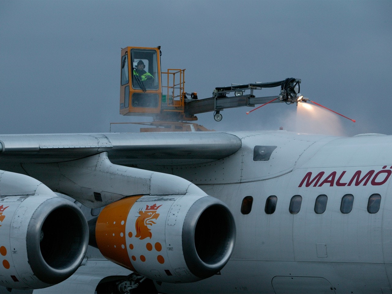  De-icing op luchthavens