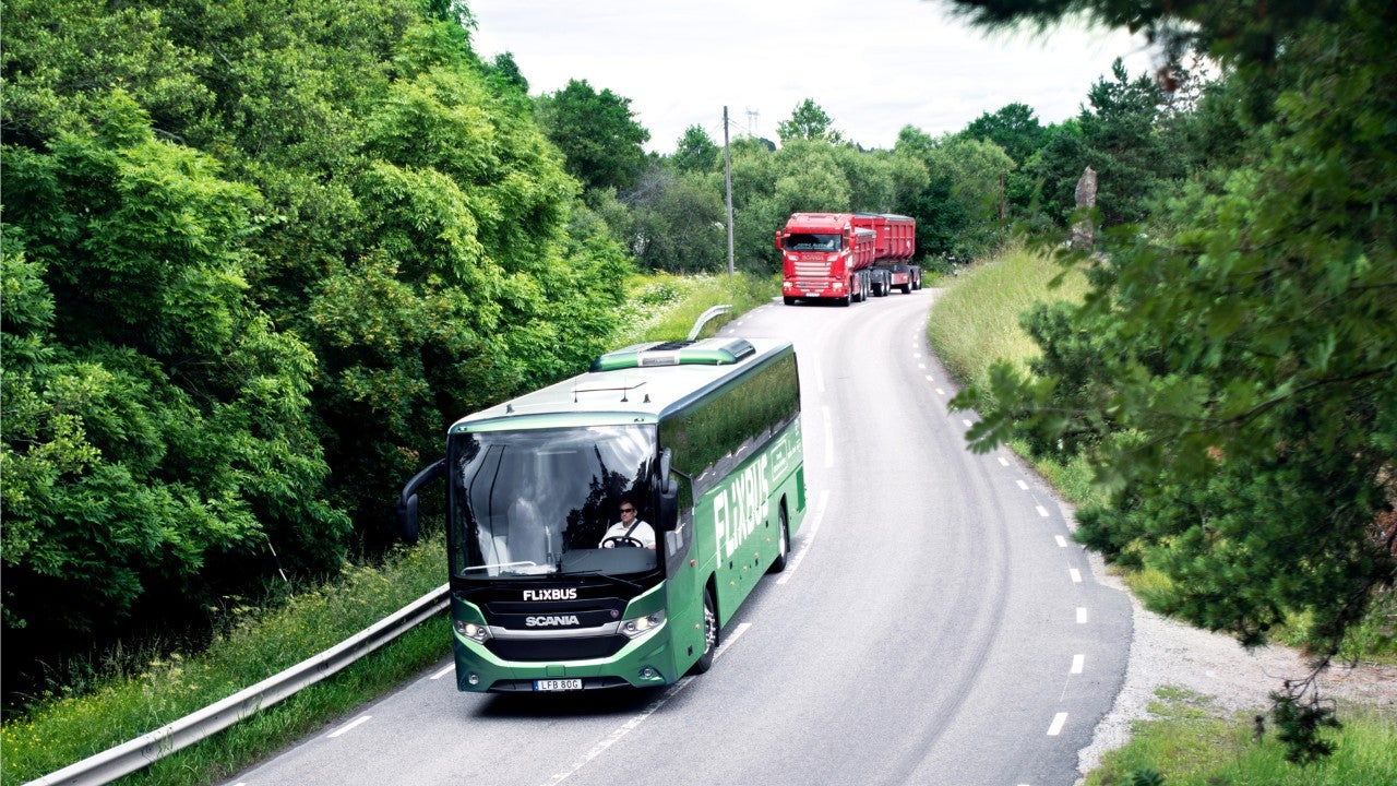 Première pour le premier bus international au biogaz