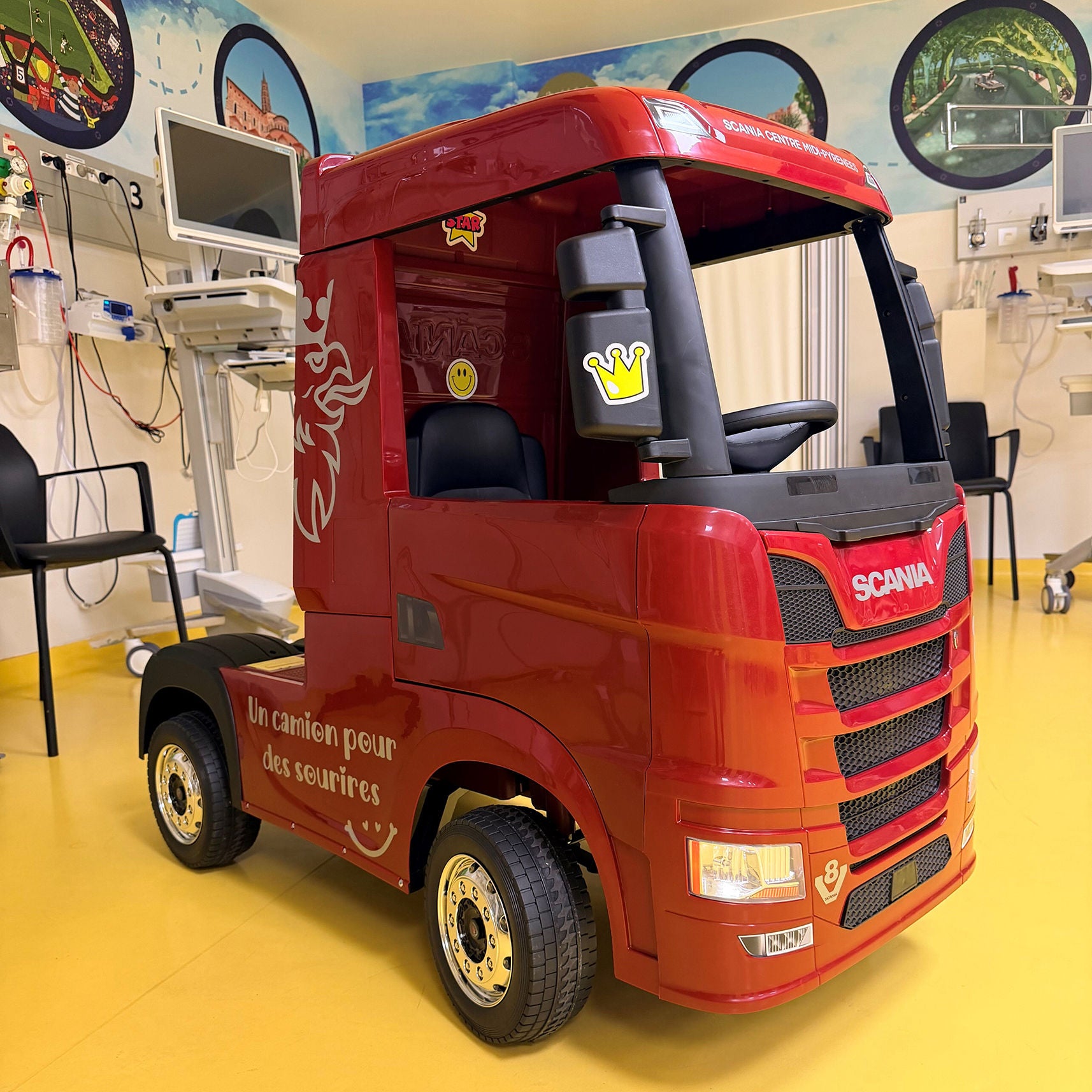 Scania adoucit le quotidien des jeunes patients du CHU de Toulouse