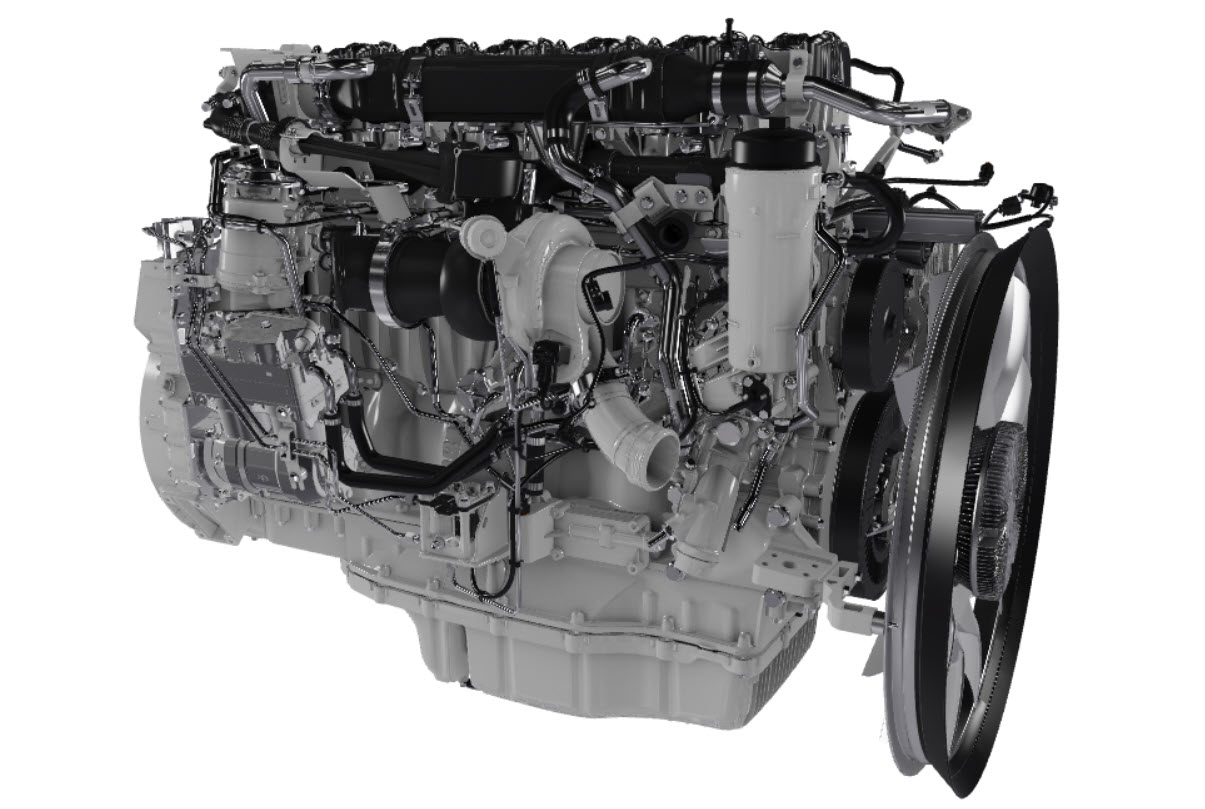 Gas engine in detail