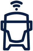 Symbol vernetzter Lkw