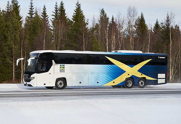 Skidlanslagets buss