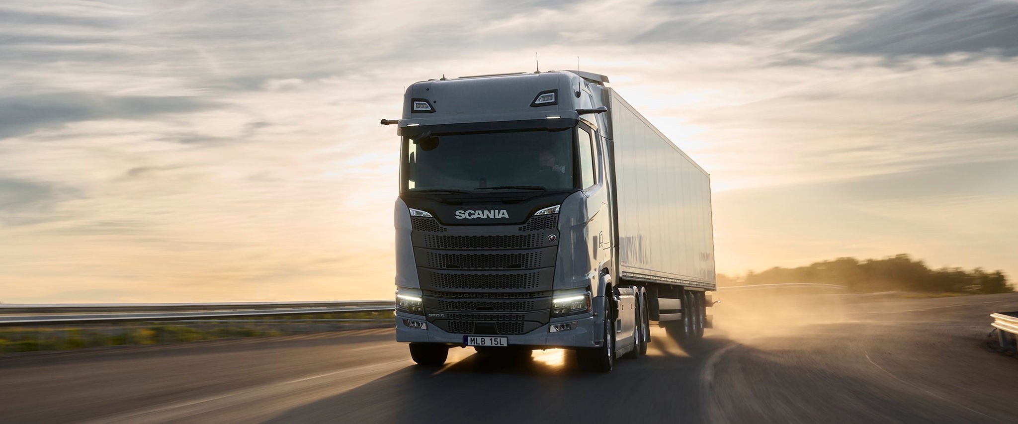 Scania Dynamic S-Baureihe Lkw auf der Straße