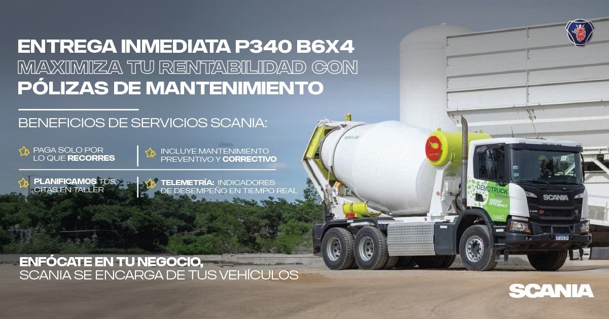 P340 B6X4 Camión Urbano Gas Natural Euro 6