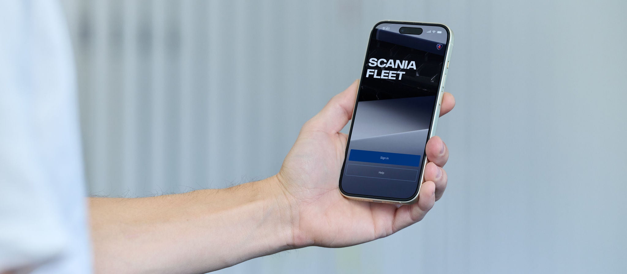 Scania Fleet app in mobile