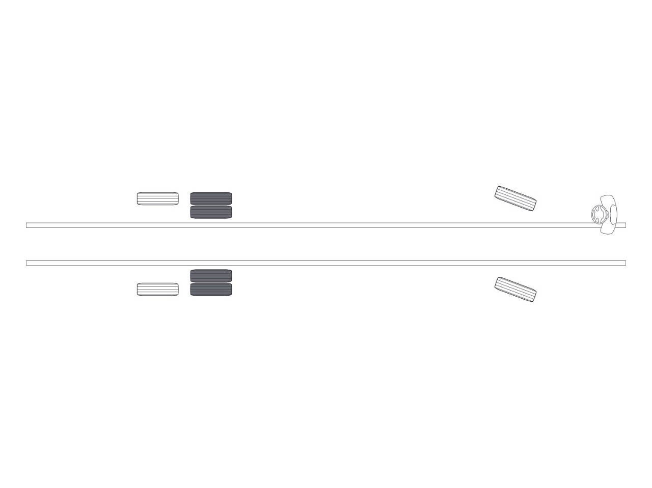 Axles configuration 6x2