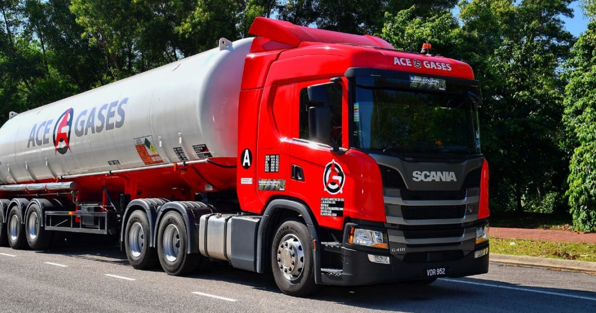 New Scania G 410 tanker trucks to Malaysian Ace Gases