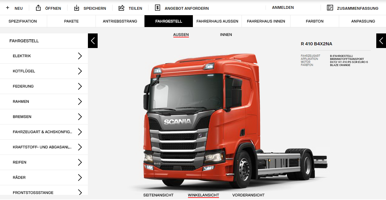 Scania Konfigurator Scania Schweiz