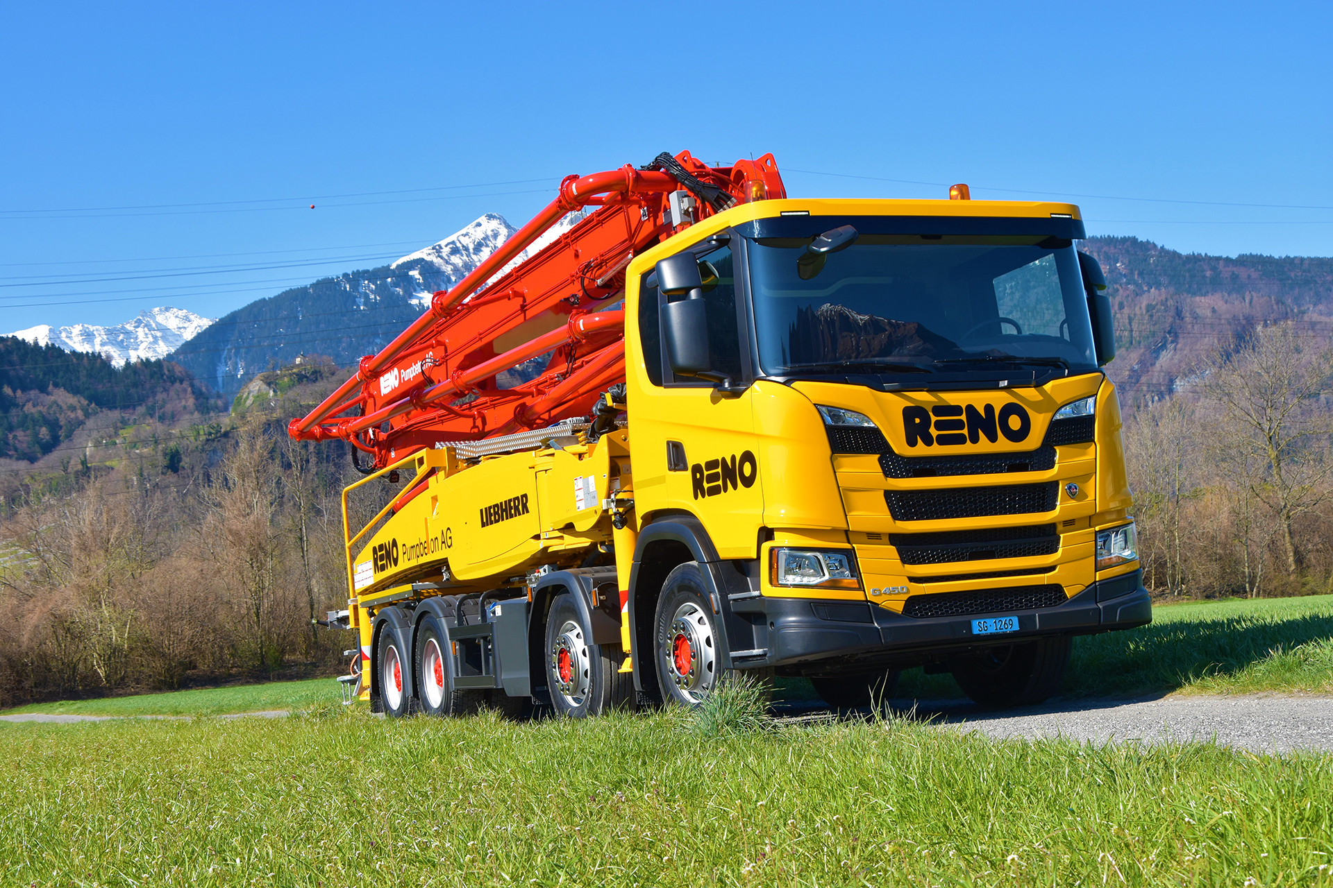Une Nouvelle Pompe A Beton Sur Camion Pour L Anniversaire Scania Suisse
