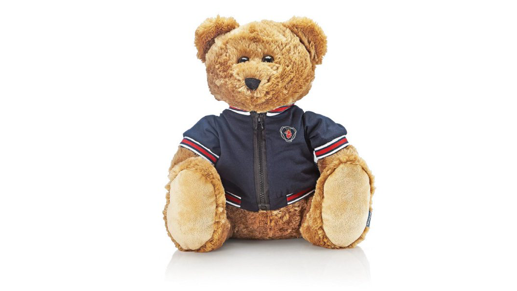 peluche con cerniera