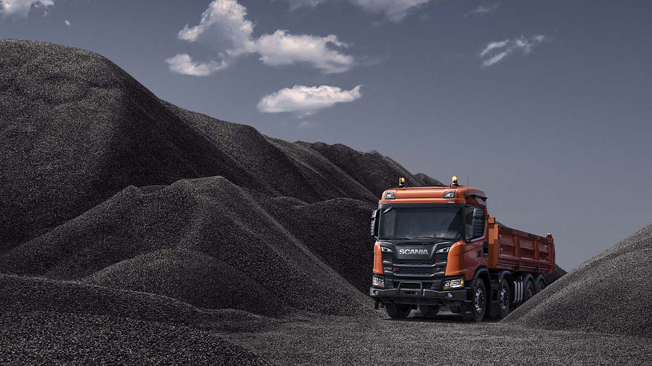 Самосвал на Scania Самосвал на Scania