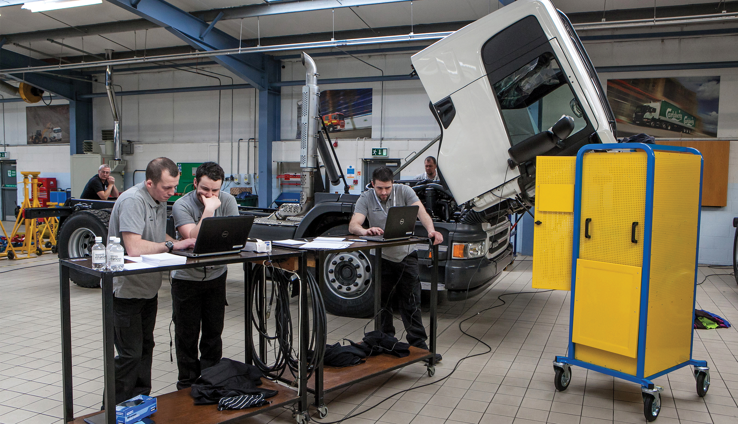 Technical Training in a Scania workshop Technical Training in a Scania workshop