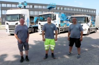 Gleich drei neue Scania Lastwägen durfte die UP AG in Affoltern am Albis, eine Un-ternehmung der UP Group, im ersten Halbjahr 2021 in Betrieb nehmen.