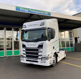 Zingg Transporte AG à Hedingen ne peut que confirmer l'économie de carburant de 8%