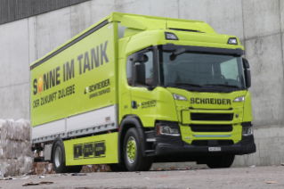 Der neue Scania 25P B 4x2 NB im Fuhrpark der Schneider Umweltservice AG in Volketswil.