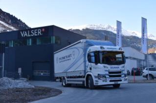 Für die Gartmann Transporte AG und VALSER im Testeinsatz.