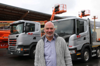 Martin Vögtli, Inhaber und Geschäftsführer ist die treibende Kraft bei der Elektrifizie-rung der WS Skyworker AG in Oensingen. 