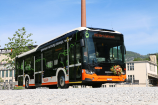 Neu verkehren die beiden ersten Scania Citywide eBusse auf dem Liniennetz der BSU.