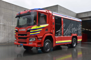 Le nouveau fourgon pompe-tonne des pompiers de St-Moritz est un Scania P410 B 4x4 NZ.