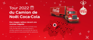 Bien connu des publicités télévisées ou de la présence en direct. Le Coca Cola Christmas Truck Tour.
